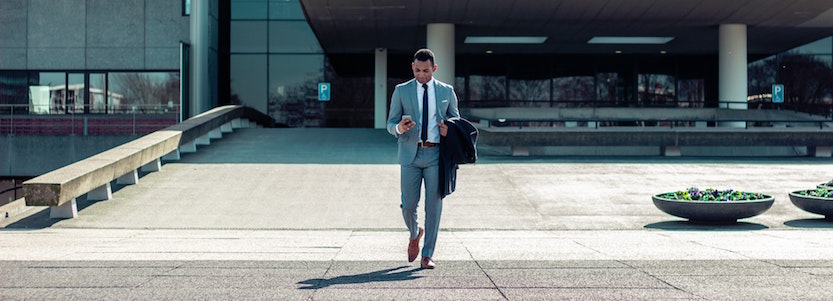 business man walking