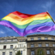 pride flag flying