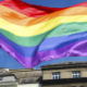 pride flag flying