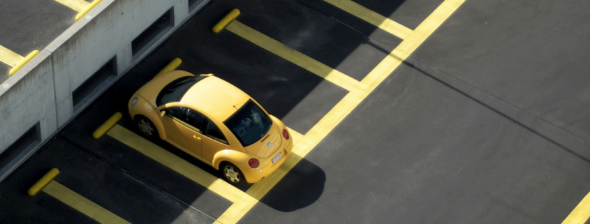 car in parking lot